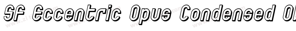 SF Eccentric Opus Condensed Oblique字体转换